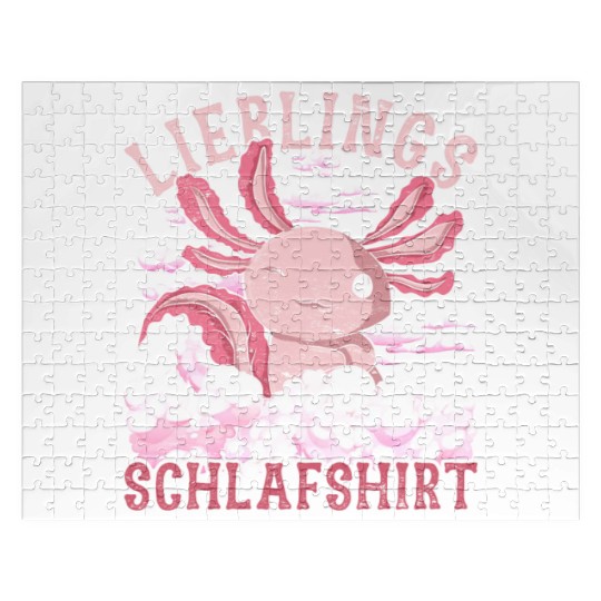 Night owl axolotl gift favorite sleep Jigsaw Puzzles