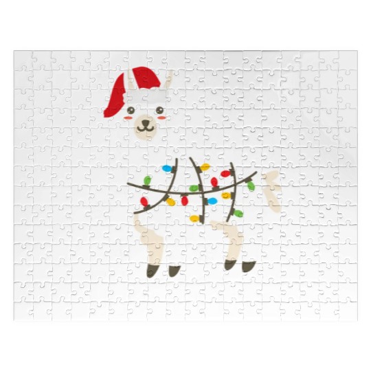 Fa La La Llama Falala Kawaii Snow Lamb Jigsaw Puzzles