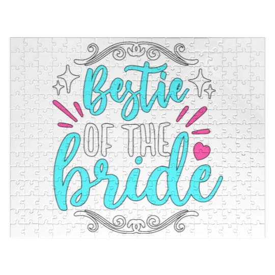 Maid Of Honor Bestie Of The Bride Wedding Bridal Jigsaw Puzzles