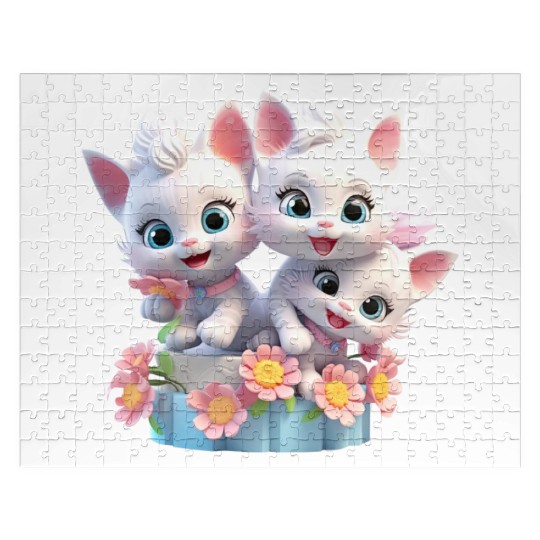 Cute Kittens 3D Ai Art Jigsaw Puzzles