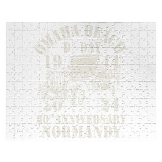 Omaha Beach 1944 D Day 2024 80th Anniversary Jigsaw Puzzles