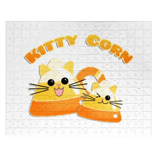Kitty Candy Corn Jigsaw Puzzles
