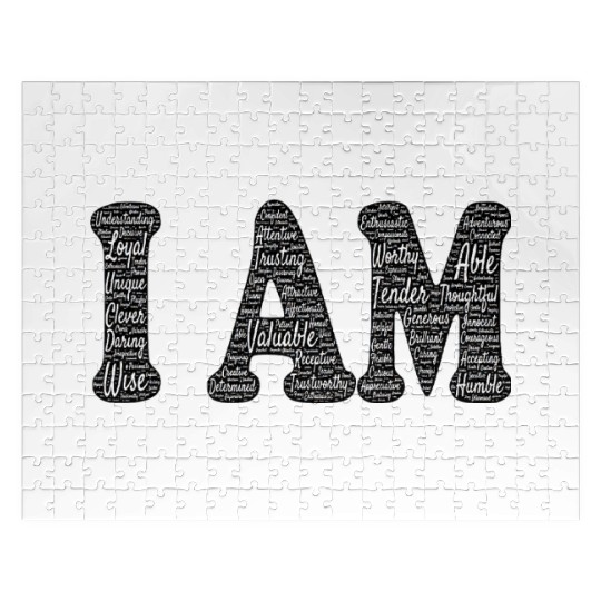 Affirmation Art - I Am Jigsaw Puzzles