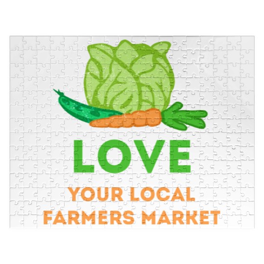 Love Your Local Farmers Market Jigsaw Puzzles