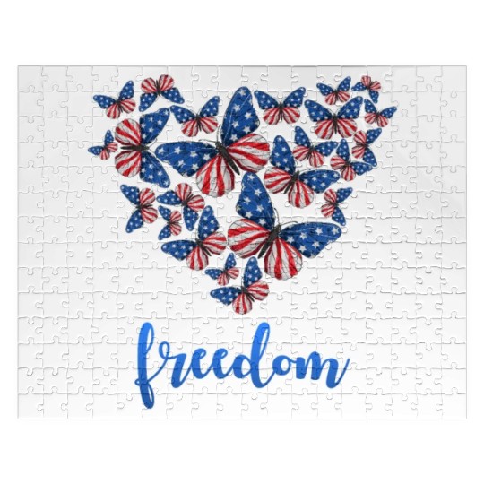 American Freedom Independence Day 4th July USA Jigsaw Puzzles