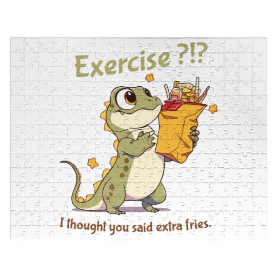 Exercise or extra fries? Jigsaw Puzzles
