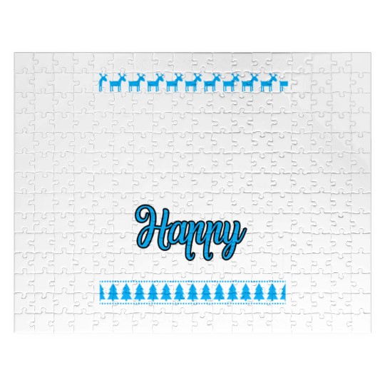 Happy Chrismukkah Ugly Style Jigsaw Puzzles