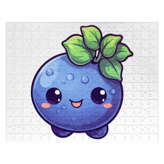 Blueberry kawaii Jigsaw Puzzles