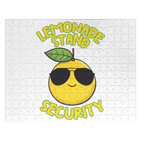 Lemonade Stand Security Cute Lemon Summer Jigsaw Puzzles