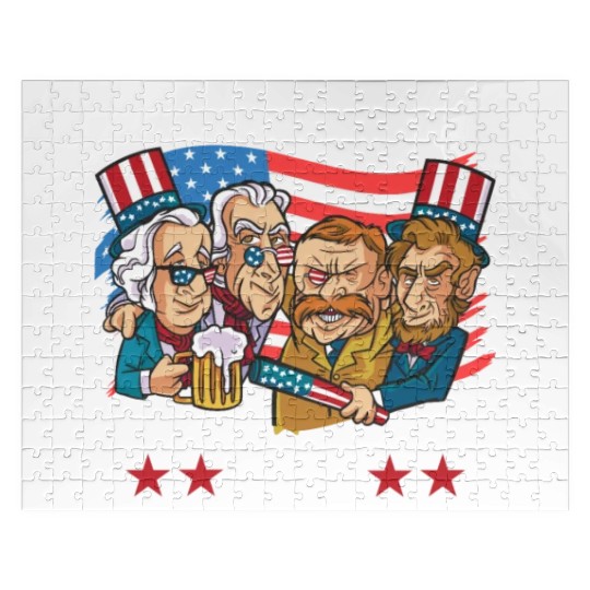 Party like it's 1776 Independence Day Presidents Jigsaw Puzzles