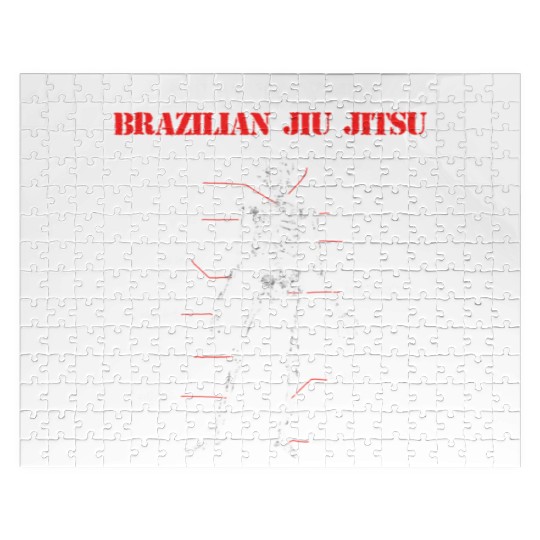 Mma Grappling Anatomy Of Bjj Brazilian Jiu Jitsu Jigsaw Puzzles