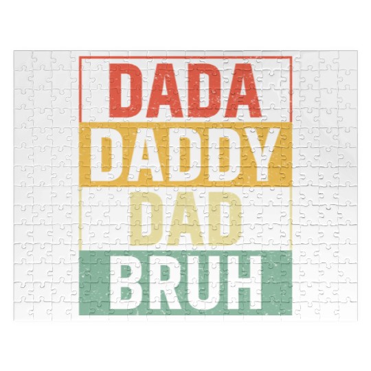 Dada Daddy Dad Bruh Fathers Day Vintage Funny Jigsaw Puzzles