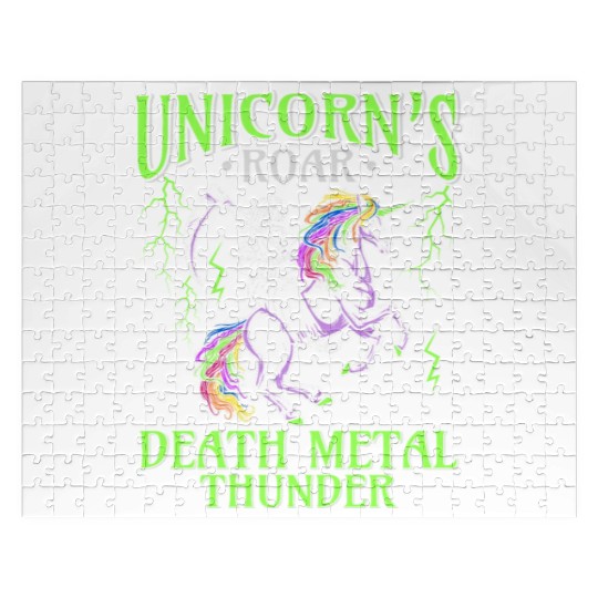 Goth Rock Satan Girl Woman Festivals Death Metal Jigsaw Puzzles