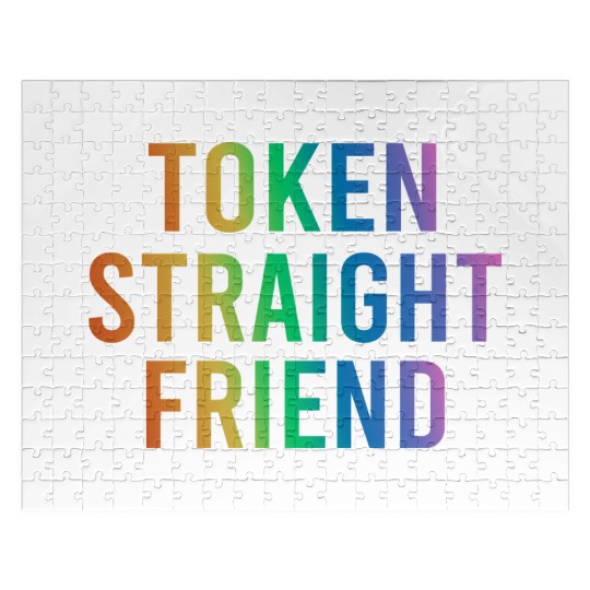 Token Straight Friend Gay Pride Lgbtq Jigsaw Puzzles