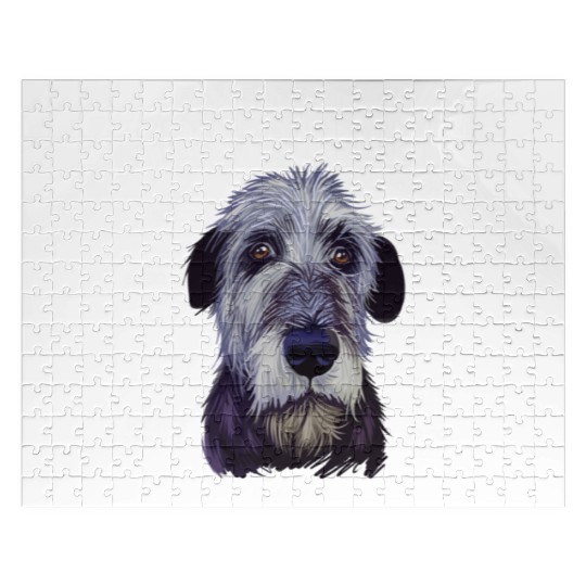 Anatomy of a Irish Wolfhound Dog Funny Gift Jigsaw Puzzles