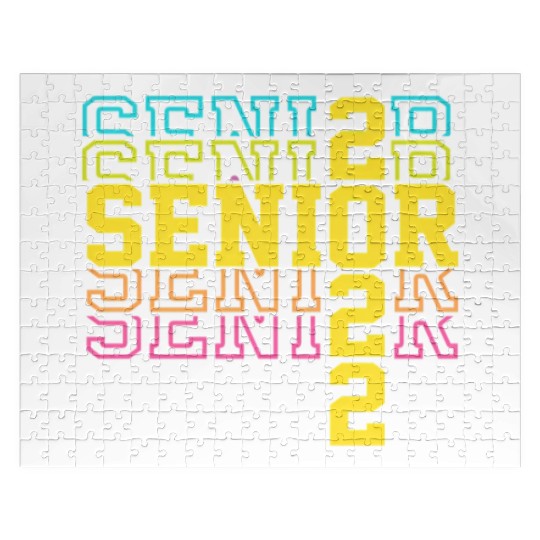 Grad 22 Senior Class Of 2022 Bright Colors Ns Will Jigsaw Puzzles