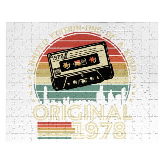 Vintage 1978 Birthday Gift Jigsaw Puzzles