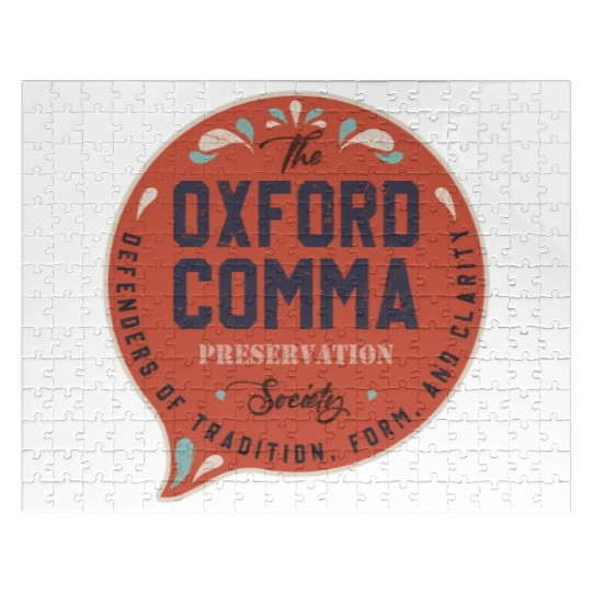 The Oxford Comma Preservation Society Team Oxford Jigsaw Puzzles