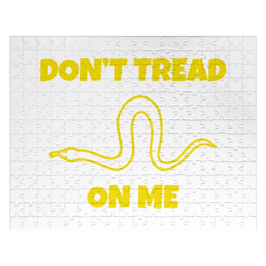 Dont Tread On Me Line Snake Jigsaw Puzzles