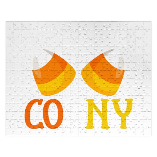 Halloween Design Candy Corn Sweet And Corny Jigsaw Puzzles