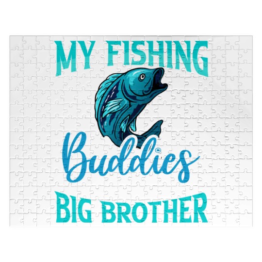 My Fishing Buddies Call Me Big Brother Jigsaw Puzzles