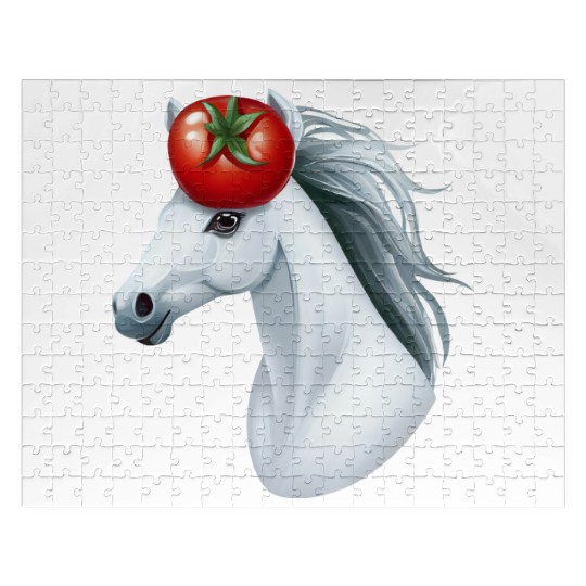 Horse Head Tomato - Creative Horse & Vegetable Jigsaw Puzzles