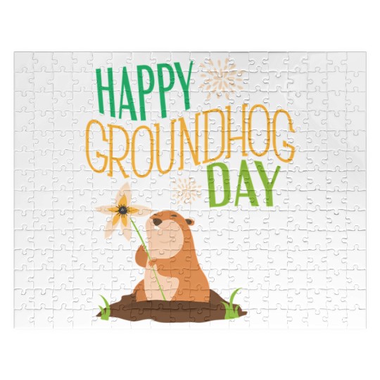 Groundhog Day 2021 Happy Ground Hog Jigsaw Puzzles