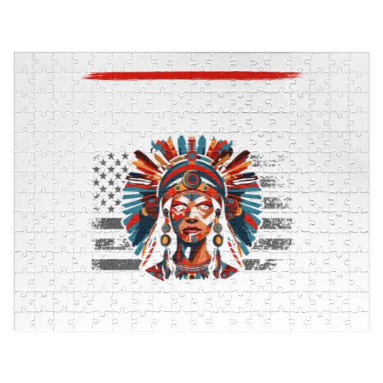 Aboriginal Indians Indigenous Native American Day Jigsaw Puzzles