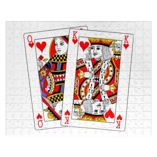 Queen and King of Hearts Jigsaw Puzzles