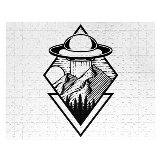 Alien Abduction Egyptian Pyramids Anunnaki Jigsaw Puzzles