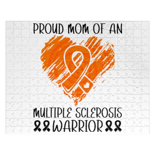 Proud Mom Of An Multiples Sclerosis Warrior Jigsaw Puzzles