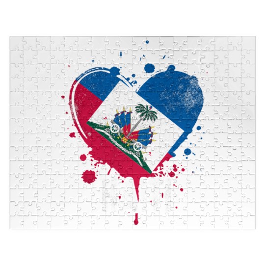Haitian Vacation Haiti Flag Jigsaw Puzzles