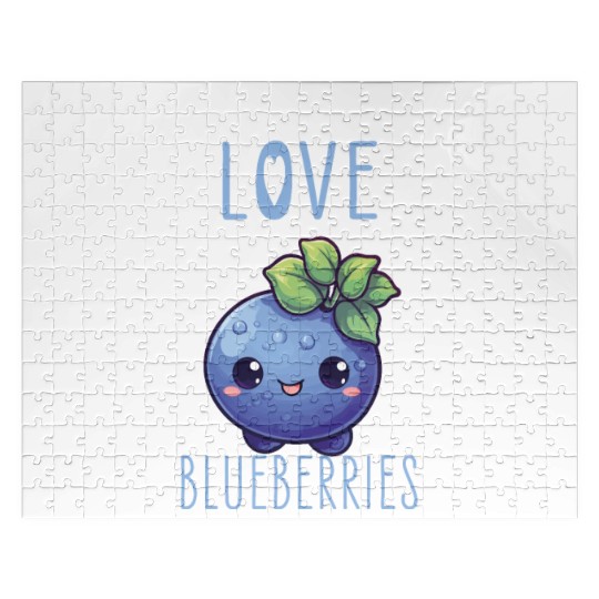 Blueberries Kawaii Jigsaw Puzzles