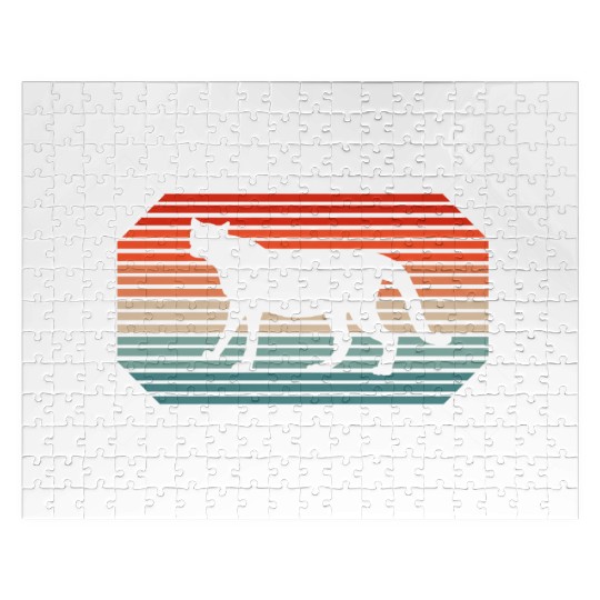 Retro Cheetah Alive Big Cat Lion Fan Jigsaw Puzzles