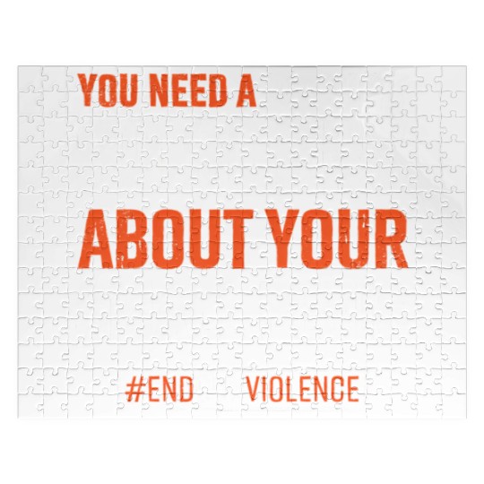 End Gun Violence Go Orange Anti-Gun Gun Control Jigsaw Puzzles