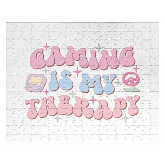 Gaming Is My Therapy, Happy Game Day Jigsaw Puzzles