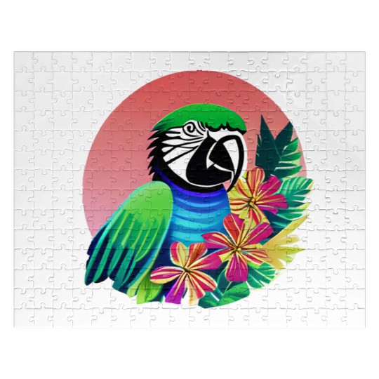 Macaw in the Tropics Jigsaw Puzzles