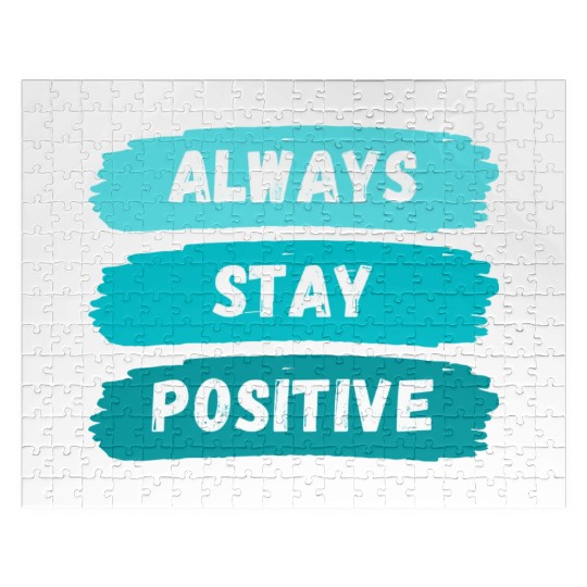 Always Stay Positive nature 80s aesthetic Jigsaw Puzzles