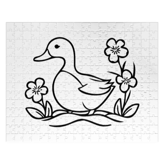 Duck Bird Nature Pond Jigsaw Puzzles