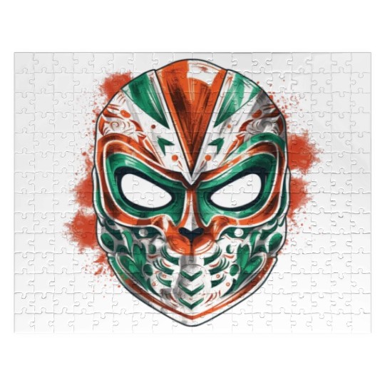 Lucha Libre Mexican Wrestling Mask Luchador Jigsaw Puzzles