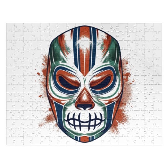 Lucha Libre Mexican Wrestling Mask Luchador Jigsaw Puzzles