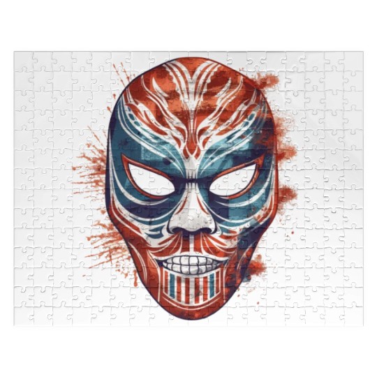 Lucha Libre Mexican Wrestling Mask Luchador Jigsaw Puzzles