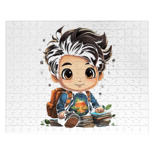 Back to School Pre-K Kindergarten Student Chibi Jigsaw Puzzles