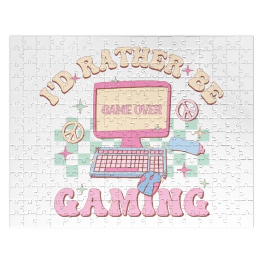 I'd Rather Be Gaming, Happy Game Day Jigsaw Puzzles