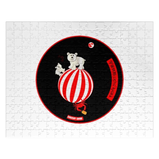 Cute Polar Cubs & Crafty Crab Meme By Abby Anime Jigsaw Puzzles