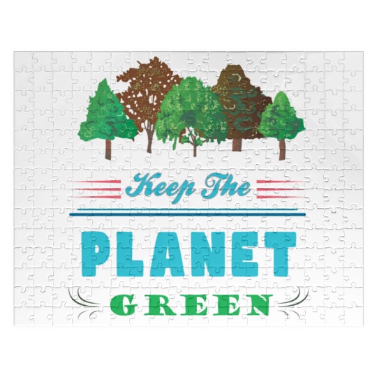 Earth Day Keep The Planet Green Jigsaw Puzzles