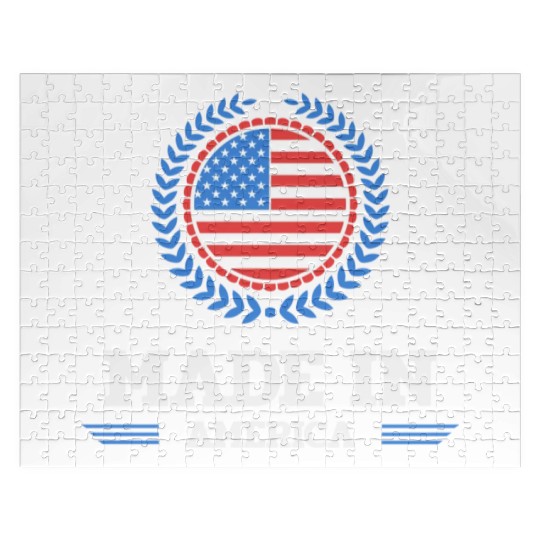 made in america red girl love Jigsaw Puzzles