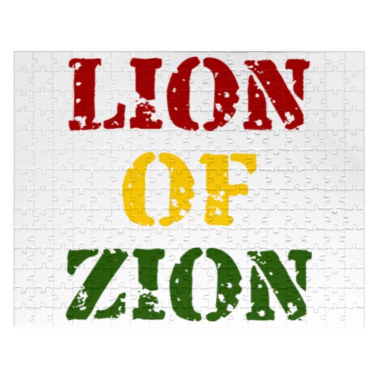 Lion Of Zion Reggae Colors Jigsaw Puzzles