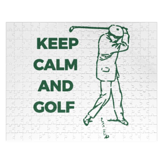 Keep calm and golf Jigsaw Puzzles