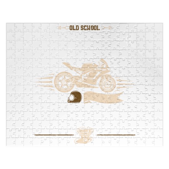 Old School Motorcycle - Motorcycle Jigsaw Puzzles